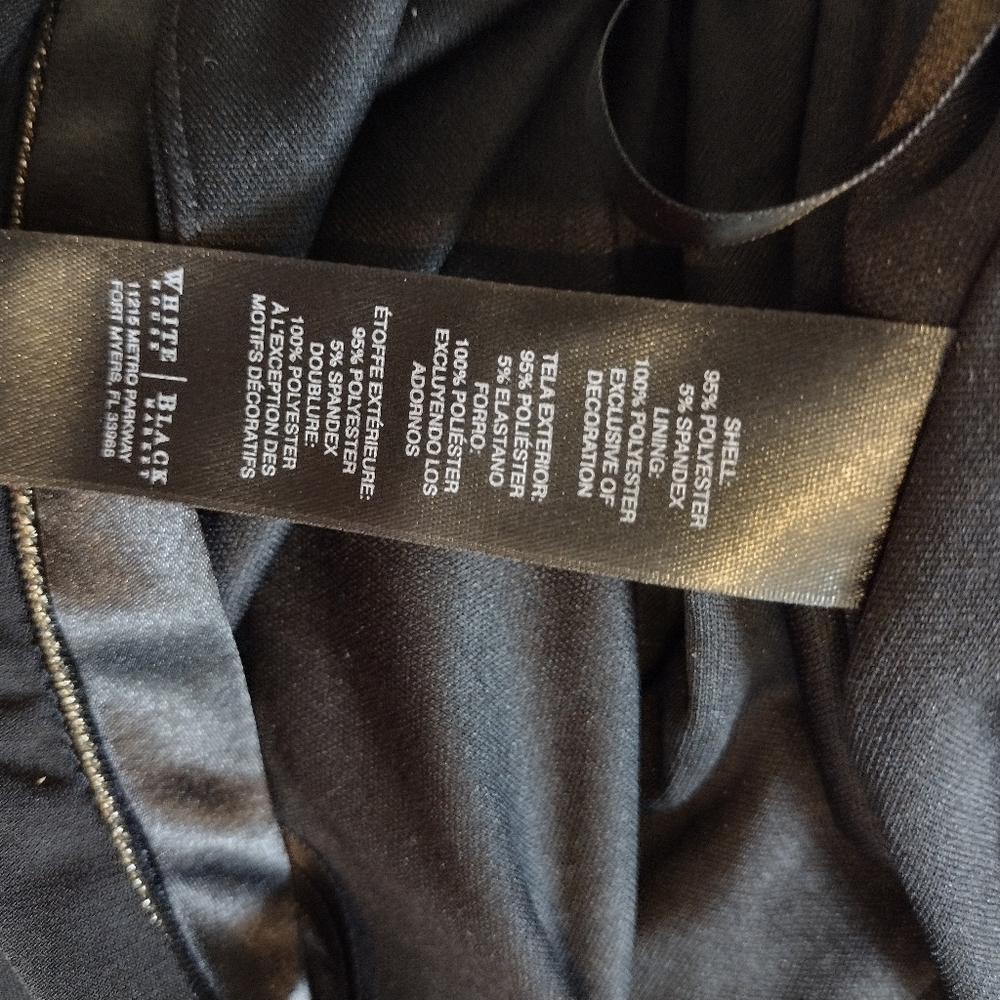 White house black market black jumper with metal detail around neck area, size 0 - Picture 5 of 5